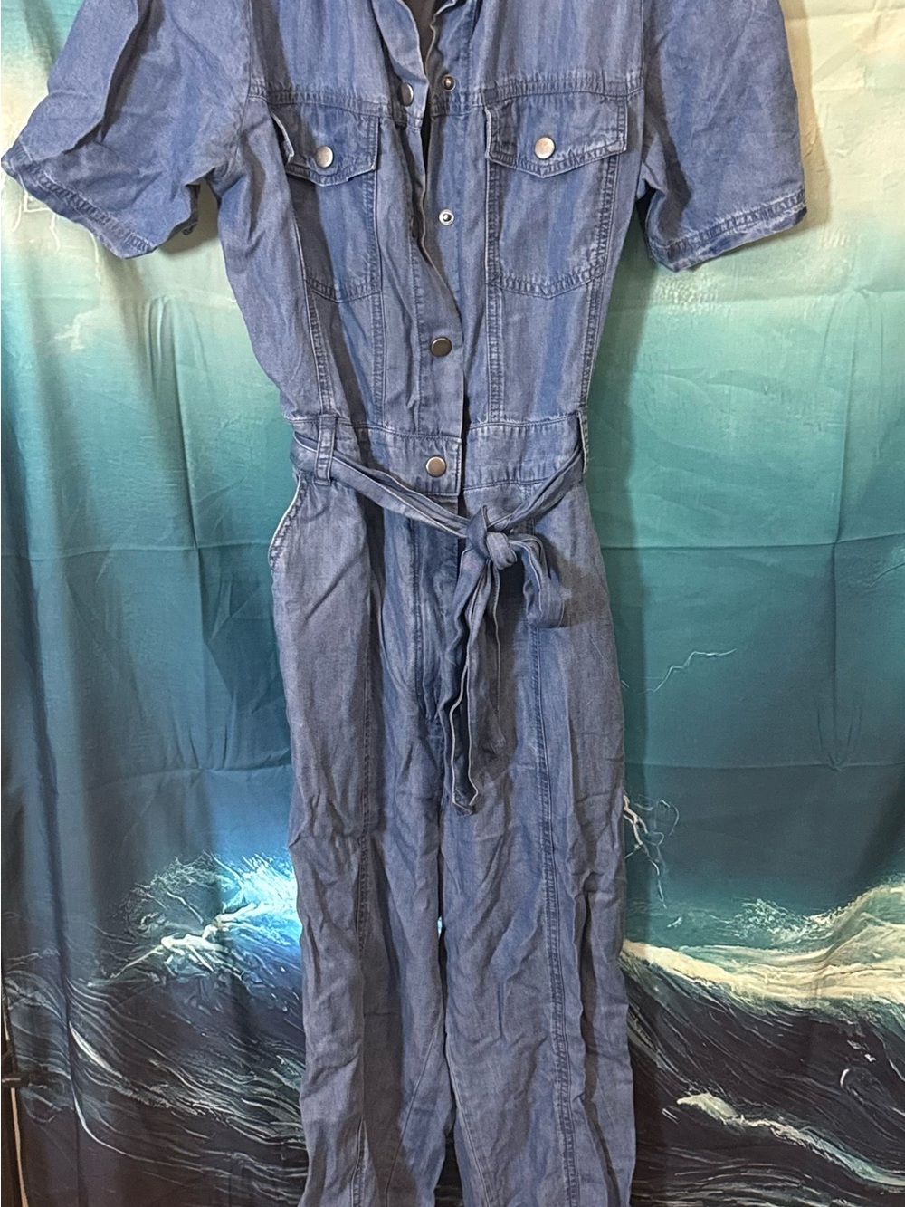 BB Dakota Denim Blue Utility Jumpsuit